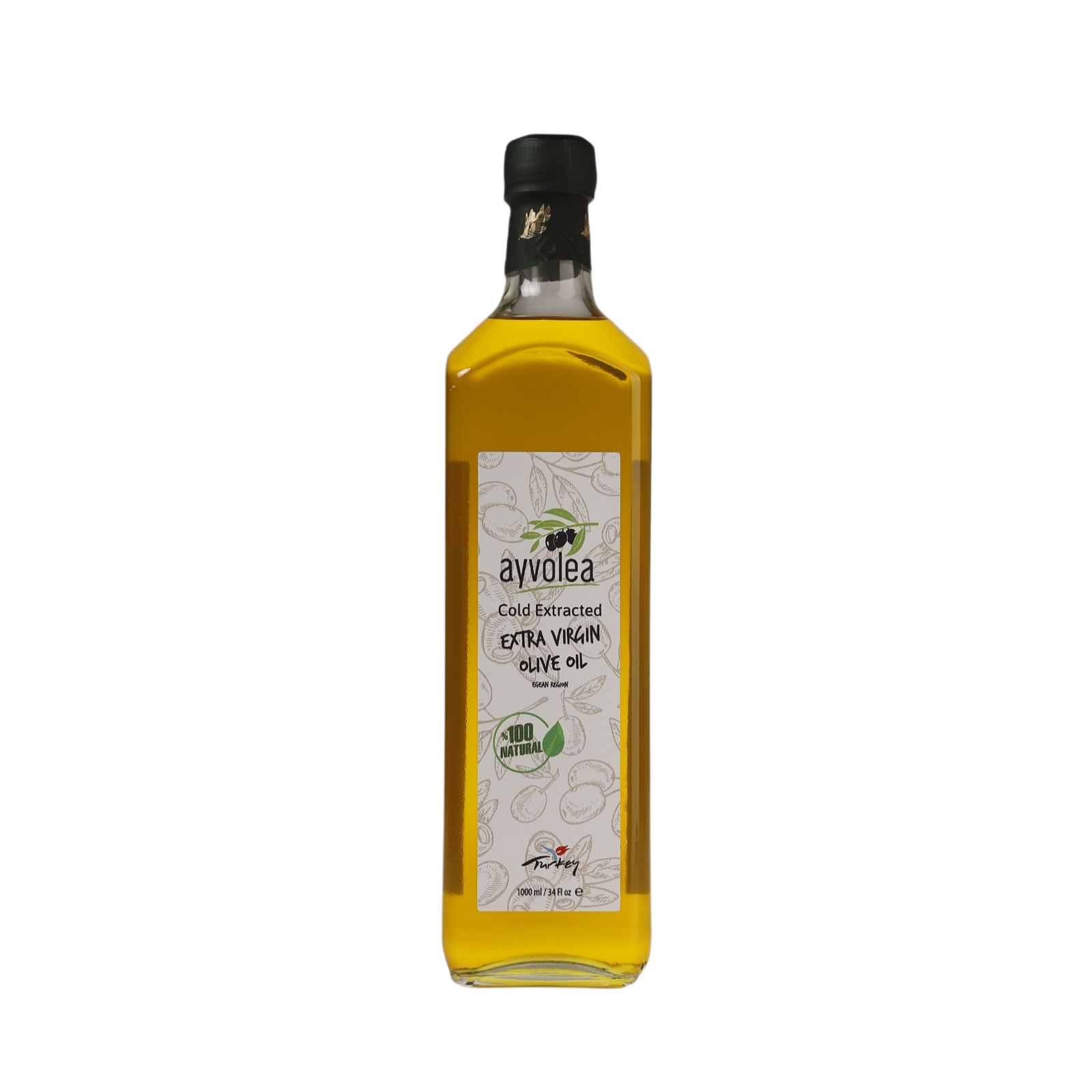 Ayvalik Extra Virgin Cold Extracted Olive Oil 1lt BEST BEFORE DATE DEC/2023