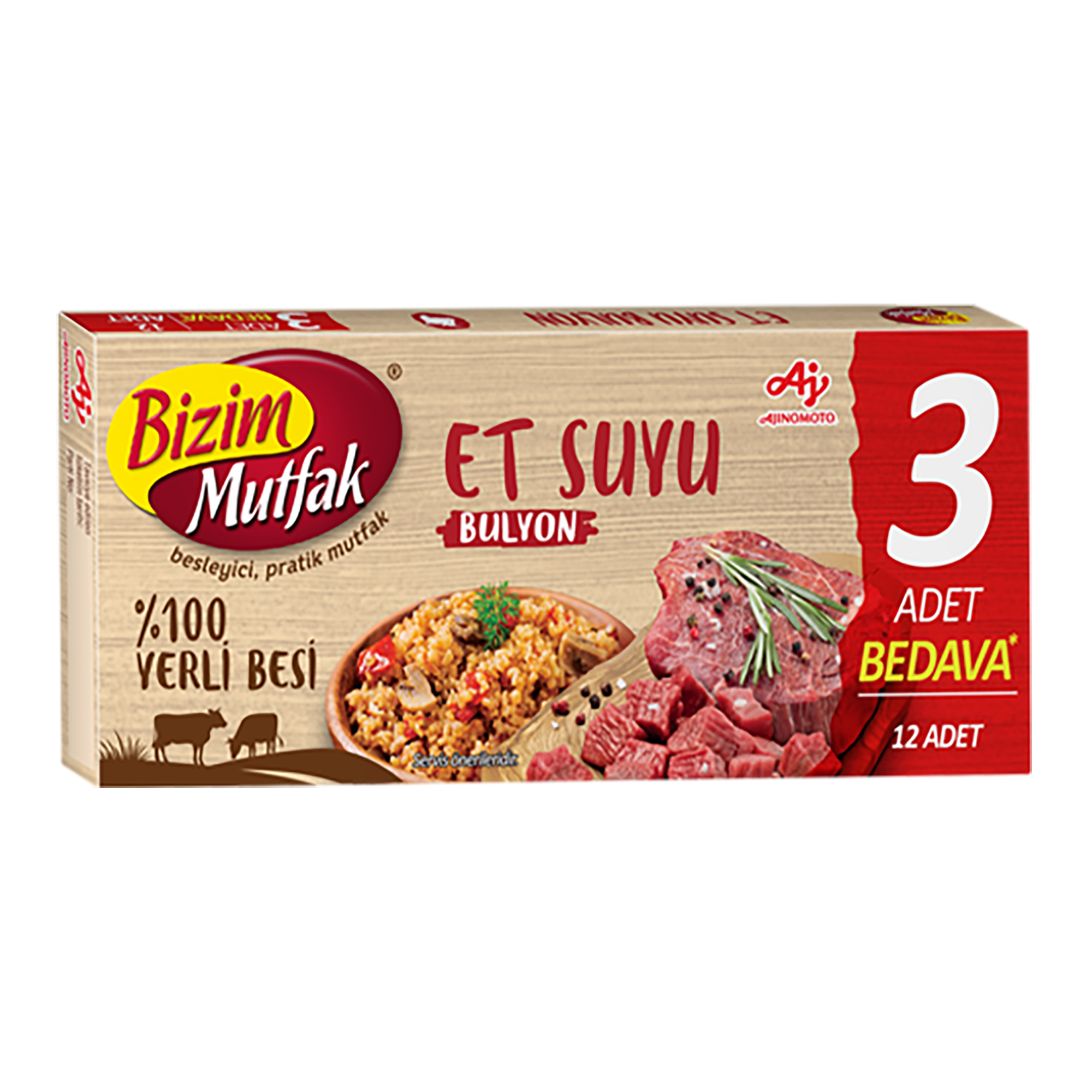 Beef Flavoured Bouillon 120g (12 pcs of cubes)