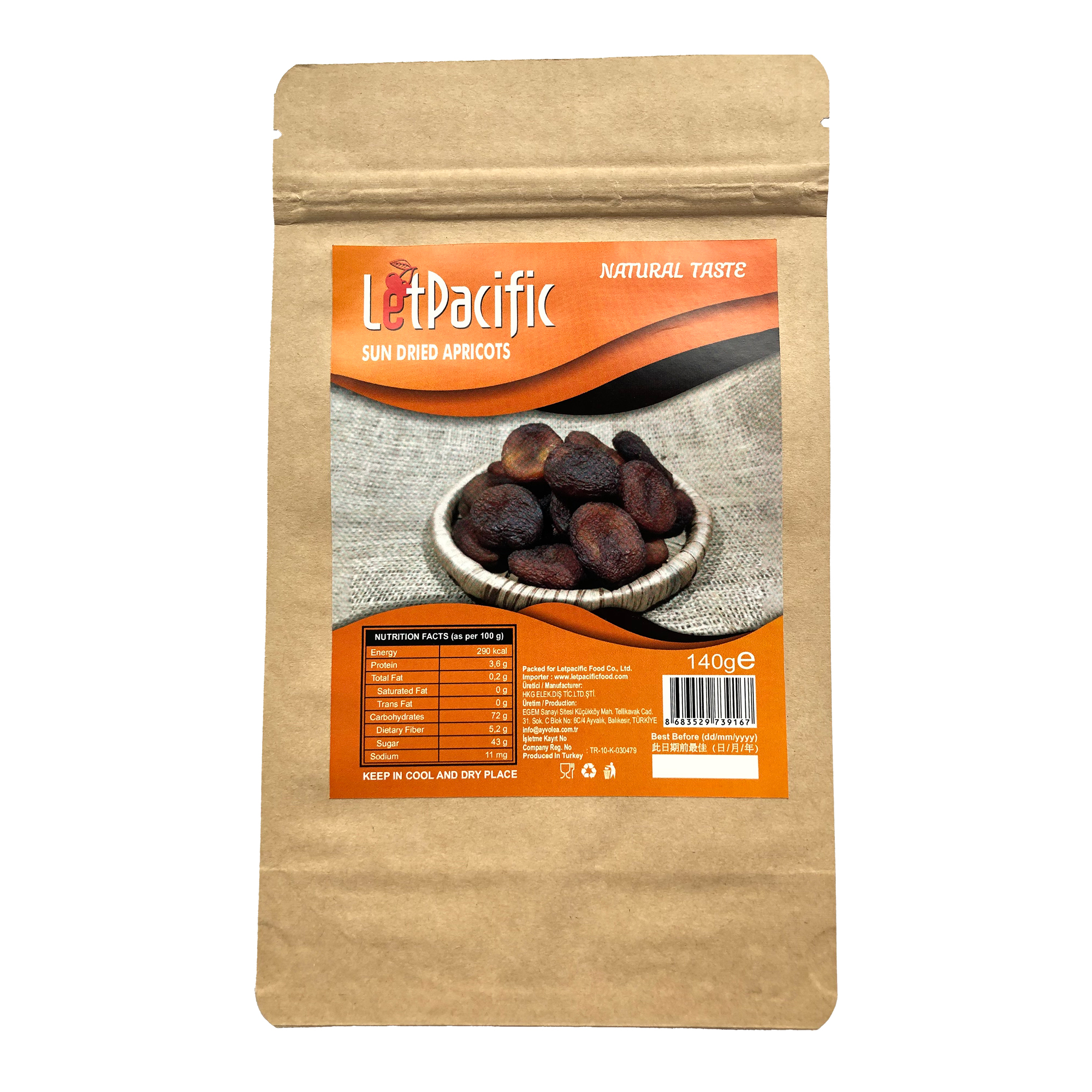 Sun Dried Apricot 140gr.